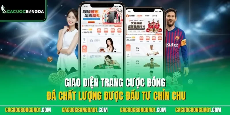 Giao diện trang cá cược uy tín chất lượng được đầu tư chỉn chu
